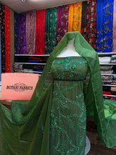 Load image into Gallery viewer, 3 - Green Dress, Coat, &amp; Veil (Kras, Kaw, &amp; Kafek)