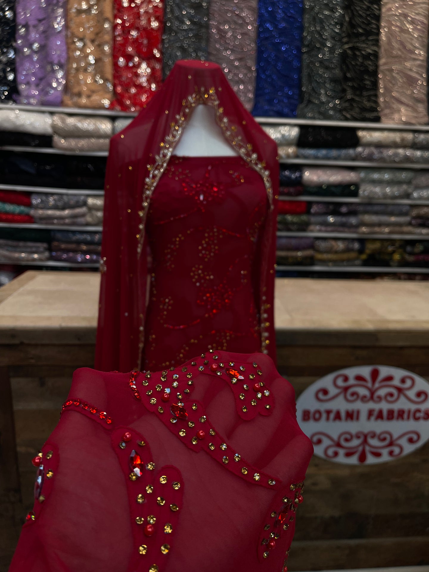 O-red&dark maroon set